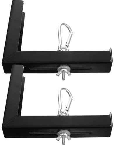 BESPORTBLE 2 pezzi Supporto da Parete per Videoproiettore Regolabile con Gancio Staffa Montaggio Schermo Proiettore per Casa Ufficio Aula