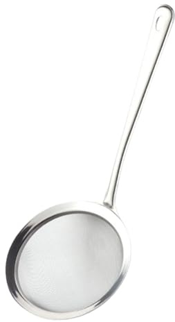 Qukoielly Setaccio a Maglie Fini | Colino in Acciaio Inossidabile con Manico | Colino Alimentare Utensile Cucina Per Tè Quinoa Uova Farina Pasta Riso Succo, A Maglia Fine Per