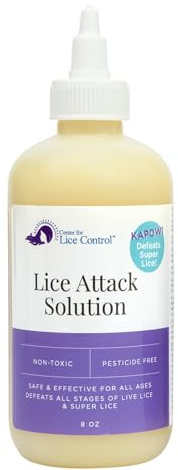 Kapow 8oz Head Lice Shampoo that Kills Lice & Eggs – Strong Yet Gentle Formula with Pleasant Scent, Non-Toxic, Pesticide-Free, Safe for Sensitive Scalps and Family Use