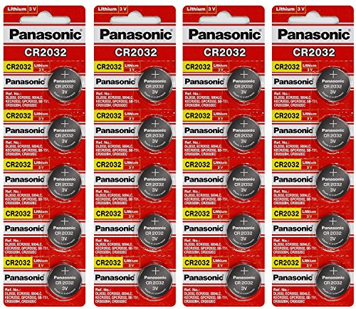 5 x PANASONIC CR2032 Lithium Knopfzelle (4-Pack)
