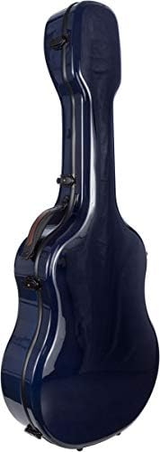M-Case Geformter Gitarrenkoffer für akustische Gitarre 41” - 4/4 Fiberglass Ultra Light Marineblau