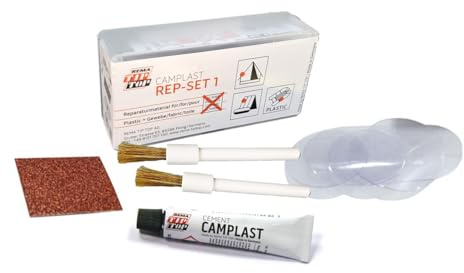 Fishingglue CAMPLAST MINI PVC & PU-Reparaturset + 2 Pinsel