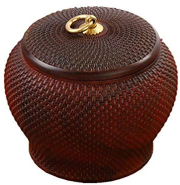 XGYUII Zambie Sang Bois de Santal Urne de crémation Réservoir Bois Massif Matériau de Base Résistant à l'humidité Mémorial Urnes de crémation Enterrement Boîte à Outils,B,Caliber14to15cmhigh11cm