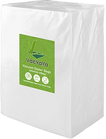 VacYaYa 100 Beutel 30x40cm Vakuumier Beutel Vakuumbeutel für Lebensmittel,BPA-Frei Sous Vide Vakuumierbeutel Beutel für Vakuumierer und Folienschweißgeräte Geeignet