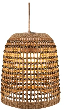 newgarden Positano Outdoor- und Pendelleuchte, tragbar, kabellos, 900 Lumen, LED, warm, 3000 K, aus Naturfasern, mit wiederaufladbarem Akku, ohne Installation