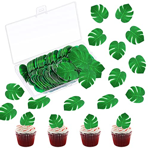 72 Piezas Hojas de Monstera Artificiales,Hojas artificiales de palma tropical para Hawaiano Boda de La Playa Decoraciones de La Fiesta de Cumpleaños,Hojas de Palma Tropical,palma de imitación