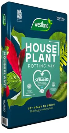 UK GROW Houseplant Potting Compost Mix perlite Seramis and perlite Granules in every size 20L Houseplant premium Compost Mix Ideal Potting Soil (20L)