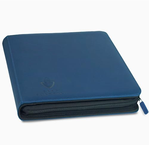 Card Guardian 12 Pocket Card Binder with Zipper – Premium Trading Card Binder Holds 480 Cards – Side-Loading TCG Binder for MTG, Lorcana, Match Attax, One Piece & More (Blue)