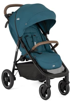 Joie Litetrax™ Pro Buggy, kompakt faltbar, Geburt bis 22 kg, Peacock | Kompakter Kinderwagen mit Liegeposition und Regenschutz. Mit babyschale als Travel-System nutzbar. Ab geburt bis 4 Jahre