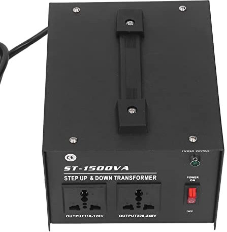 Voltage Transformer ,Voltage Converter Power Transformer AC Voltage Transformer Step Up Transformer Buck Converter 1500W Adjustable 110V?120V 220V?240V AC Input (UK Plug)