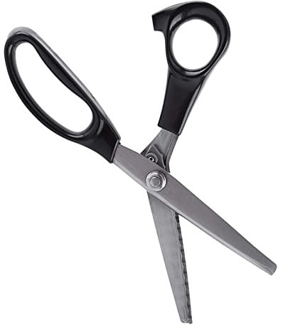 Yctze 3 5 7 Mm Dekorative Zackenschere mit Dreieckskante für Stoffe, Zick-Zack-Schere und Haarschneidemaschine Zum Einfachen Scheren und Nähen von Stoffen (7mm)