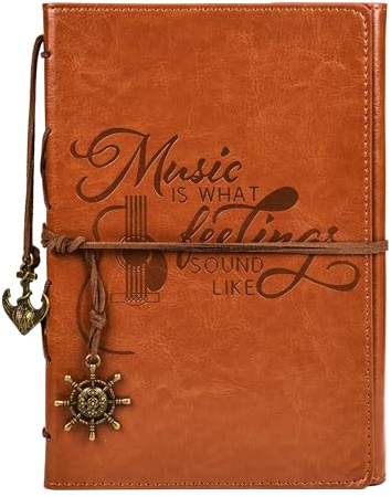 Zhitongda Unique Music Themed Personalized Notebook Gifts Cool Gifts For Music Lovers Musicians Writers Teacher Singers Songwriting Journal