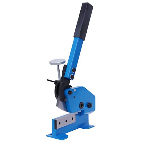 125mm/200mm Metal Scissors Cutters Hand Sheet Guillotine Metal Bench Scissor Cutter 10kg Metal Cutter Tool Suitable for Cutting Steel Plates Flats and Rounds (125mm)