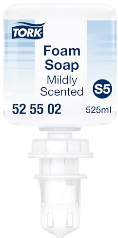 Tork Mild-Duftende Hand Mini Schaumseife S5, 1 × 525 ml, 525502 | feuchtigkeitsspendende Inhaltsstoffe