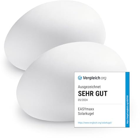 EASYmaxx 2er-Set LED Solarleuchte mit Farbwechsel | Deko Gartenleuchte mit LED Beleuchtung | Wunderschöne Lichteffekte mit Tageslichtsensor In & Outdoor | Gartendeko Witterungsbeständig IP67, Stein