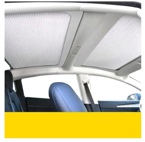 Pare Soleil Voiture Pour Tesla Pour Modèle 3 2023 Accessoires Filet D'ombrage Toit Puits Lumière Stores Protecteur Pare-Soleil Pare-Soleil DVoiture Pare-Soleil Voiture Protection solaire(Front and rea