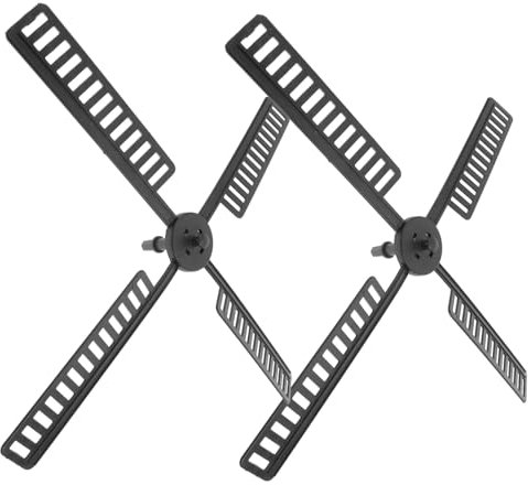 BESPORTBLE 2sets Plastic Windmill Leaf Accessories Outdoor Garden Rotating Blades for Windmill Weather-resistant Parts for Garden Decor