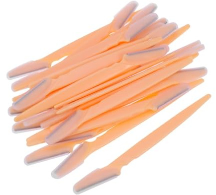 HONITANO 30 Pezzi taglia sopracciglia modellatore portatile strumento per facciali per sopracciglia Giallo