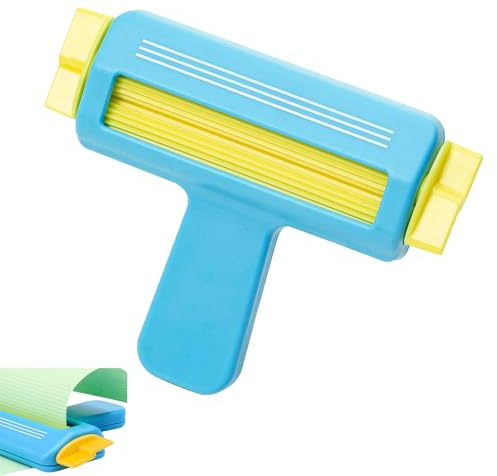 HUIHAOEU Strumento Quilling Carta Ondulata Shaper Manuale Ondulato Crimper Blu per Fai da Te Scrapbooking Cartone Origami Artigianato