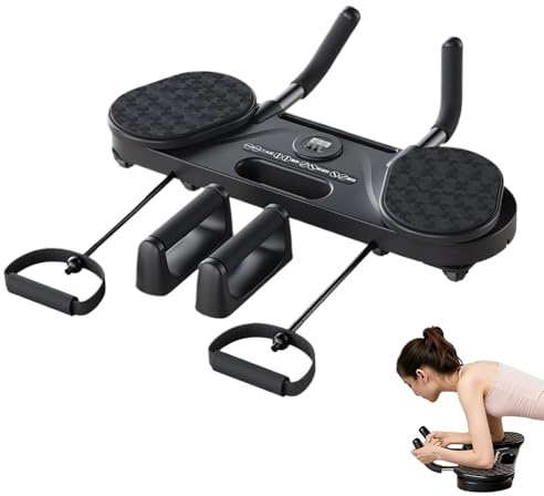 CGACCSD Pilates-Board, multifunktionales Trainingsgerät mit abnehmbaren Rollen – Fitnessgerät zu Hause für Männer und Frauen, komplettes Training, Fitnessstudio zu Hause, für Routine