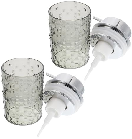 CALLARON Lot De 2 Distributeurs De Mousse pour Gel Et Nettoyant Visage Flacons De Savon Moussants en Plastique Flacons Vides pour Nettoyant Visage Couleur Noire Pet