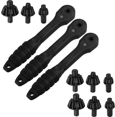 Chiave a cricchetto 2 in 1 con manico ergonomico e chiave a cricchetto per serrare allentamento cricchetto ergonomico