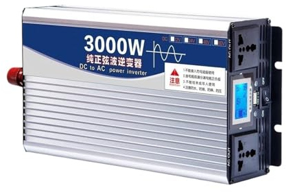 Onduleur Onduleur Sinusoïdal Pur 3000 W 1500 W 12 V 24 V 48 V 60 V 72 V vers 220 V 110 V Convertisseur Tension pour Batterie Externe Onduleur Solaire Transformateur(48V,220V(60HZ),Universal)