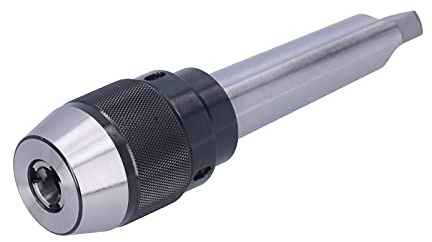 APU16 - MTA4 Integrated Drill Chuck with Flat Tail, Morse Taper MT4 Manual Drill Chuck for Drilling Machines, High Hardness 40HB Steel Tool Holder Accessory