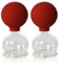 Lauschaer Glas Schröpfgläser mit Ball 2 Stück 50 mm zum professionellen, medizinschen, feuerlosen Schröpfen, Schröpfglas, Schröpfgläser