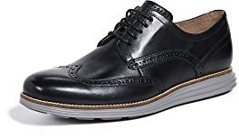 Cole Haan Original Grand Wingtip Oxford Scarpe stringate oxford Uomo, Nero (Black Leather/White Black/White), 42 EU