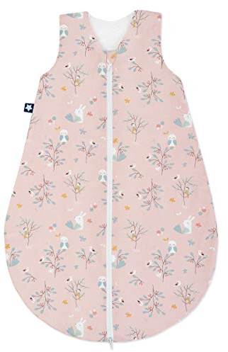 Julius Zöllner Baby Sommerschlafsack aus 100% Baumwolle, Größe 70 , 6-12 Monate, Standard 100 by OEKO-TEX, made in Germany, Rosalie