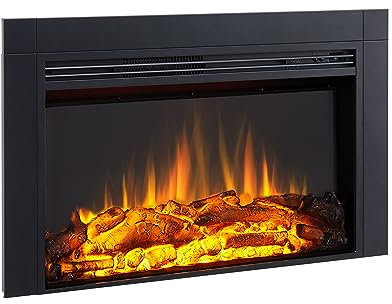 FLAMME Innsbruck Fireplace Insert Suitable for Custom Media Wall or Mantel Designs 24/60cm - 35/90cm