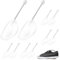 EAEVKPI 5 Pares Zapateras, Zapateras de PláStico, Zapateras para Hombre, Zapatera de Muelle MetáLico Transparente Ajustable, Camilla para Todo Tipo de Zapatos