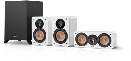 Teufel Ultima 40/20 2.0>5.1 Surround-Ausbau-Set Lautsprecher & subwoofer | Lautsprecher Komponenten für Surround Sound Erlebnis, HiFi-Lautsprecher - weiß