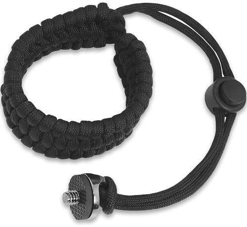 BUKYCAT Correa de Muñeca para Cámara con Anillo en D 1/4 Pulgada, Correas de Mano Ajustable, Correa de Mano para Cámara Fotos para DJI Osmo Pocket 3 Poignée, Insta 360 X5/X4/X3, Osmo Mobile 7P/7/6/Se