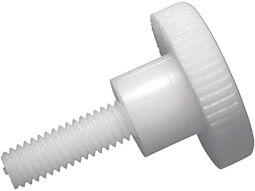 Vis moletée TOOLCRAFT 830396 10 pc(s) M5 10 mm tête moletée plat plastique, Polyamide N/A