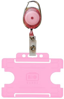 Customcard ltd Yo Yo märkesrulle med ID-kortshållare – Premier Pink BRHPINK