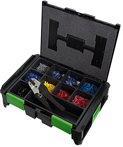 Haupa 220391 - Kit terminal aislado/puntera alicate caja