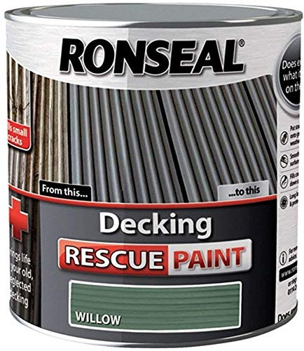 Ronseal RSLDRPW5L 5 Litre Decking Rescue Paint - Willow