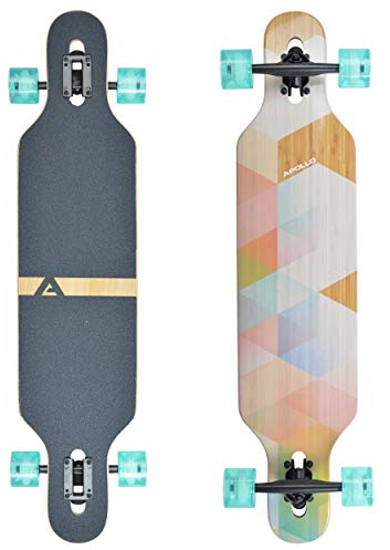 Apollo Longboard Nauro - TwinTip Drop-Through Bamboo Komplettboard