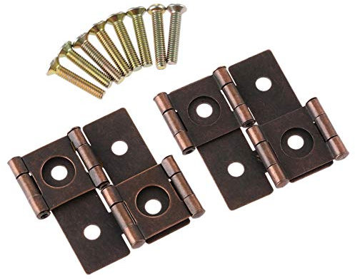 Scharnier Klappe 2St. 45 * 42Mm 180 Grad Drehung Möbelscharniere Schrankschublade Schmuckschatulle Scharniertür Dekorative Scharniere Möbelbeschläge