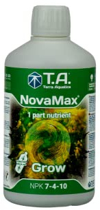 Terra Aquatica NovaMax Grow Engrais Croissance Liquide 500ml NPK 7-4-10 Universel