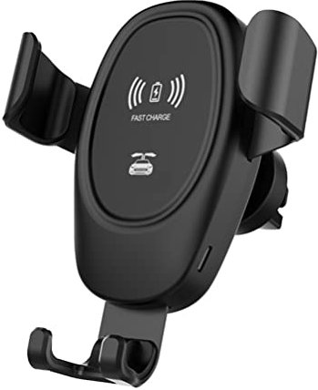 ZHOUJIE Cargador Inalámbrico de Coche, Soporte de Teléfono, Carga Rápida Qi 12W, Compatible con la mayoría de los Smartphones
