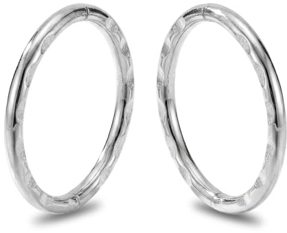 (12mm) argento sterling 925 con cerniera segmento anello al naso trago setto cartilagine elica ipoallergenici senza nichel da