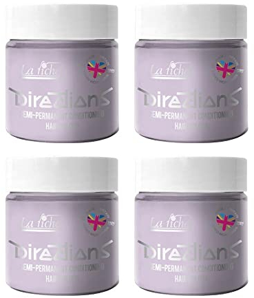 4x La Riche Directions Semi-Permanent Hair Color 100ml Tub - White Toner