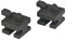 LUTH Premium Profi Parts Hembra compatible con Siemens 00637444 Soporte de cerámica trasero para rejilla de accesorios horno con microondas 2 unidades