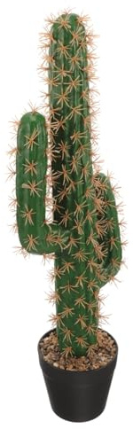 GOOHOCHY Artificial Planta Suculenta Simulada en Maceta de Plástico Cactus de Fácil Uso y Versátil Apariencia Realista para Decoración de Interiores y Exteriores