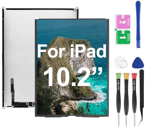 JQYDZH For iPad 7th 8th 9th Gen 10.2 LCD Screen Replacement Display (A2197 A2198 A2200 A2270 A2428 A2429 A2430 A2602 A2603 A2604 A2605) for iPad Repair Kits (Not Touch Glass)