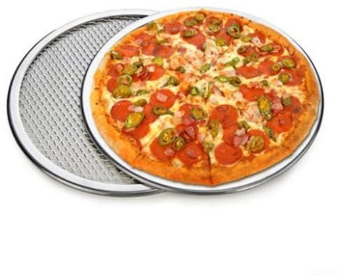Pizza Screen Mesh, 8-16inchSeamless Aluminum Pizza Screen, Oven Baking Tray Net, Cookware Bakeware Accessories Home Kichen DIY Tool(14 inch)