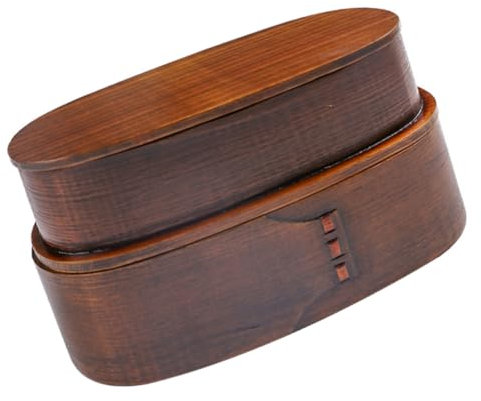 TOPBATHY Caja Bento Lonchera Japonesa Madera Segura Perfecta Para Almuerzos y Picnics